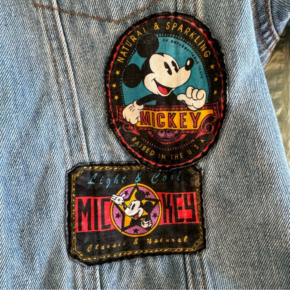 Mickey Mouse Denim Jacket Vintage Patches - image 6